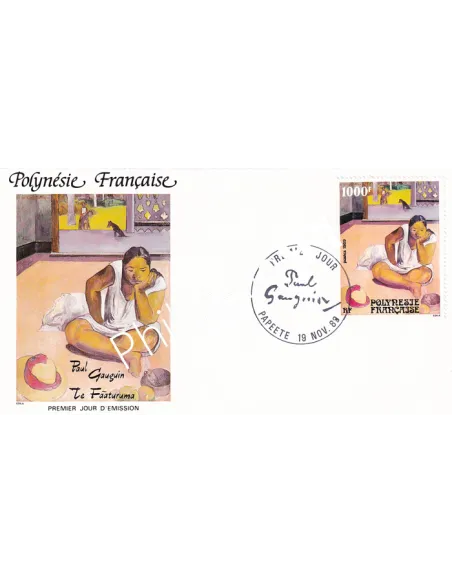 Polynésie, Enveloppe 1er Jour thématique, collection lettres Dom-Tom