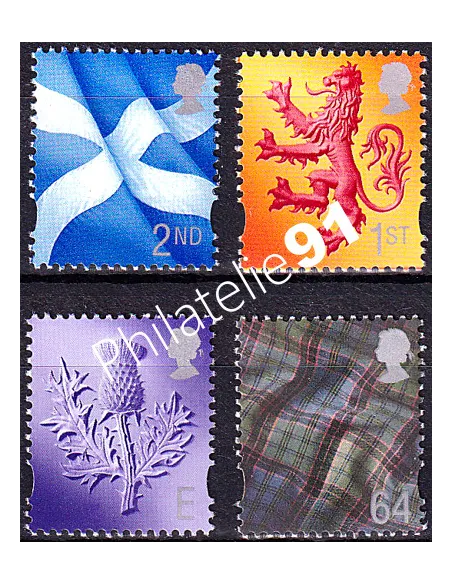 Grande-Bretagne, n° 2106 à 2109 collection timbre Europe