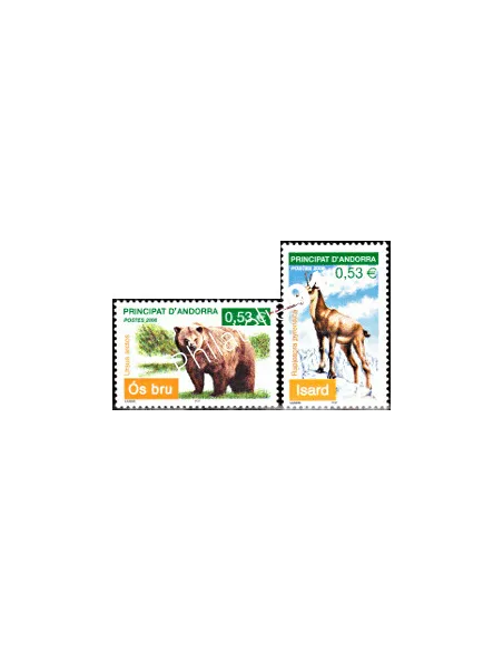 Timbres d'Andorre Français n° 620 à 621 - Thématique: Animaux Sauvage