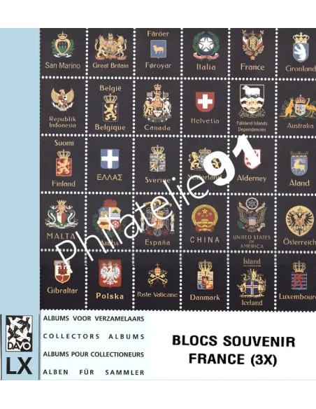 Feuilles complémentaires France - Souvenirs Philatéliques - DAVO