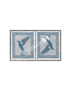 Allemagne, Weimar, PA n° 30a, paire tete-beche, timbres Europe