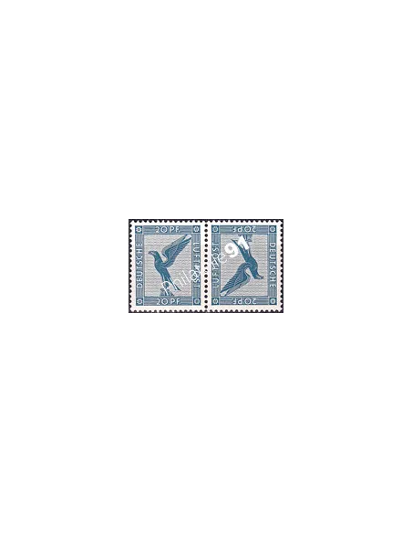 Allemagne, Weimar, PA n° 30a, paire tete-beche, timbres Europe