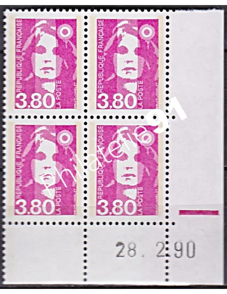 Coin daté sur Timbre n° 2624, Collection timbres France