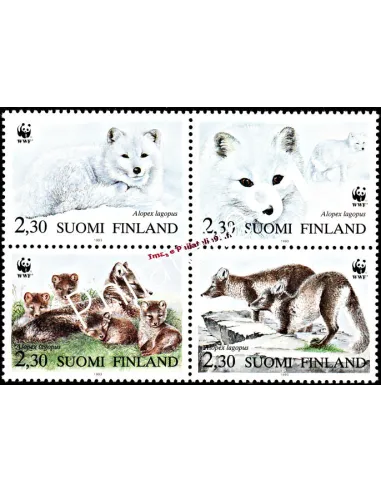 Timbres de Finlande n° 1166 à 1169 - Thématique : animaux sauvages