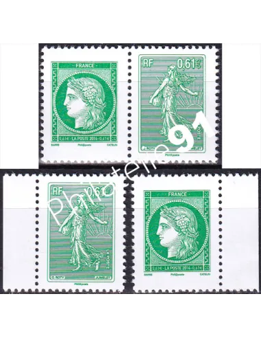 n° 4908 à 4909, Paire + TP détachés, collection timbres France