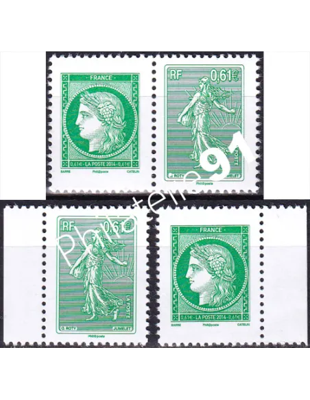 n° 4908 à 4909, Paire + TP détachés, collection timbres France