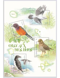 n° 5460 à 5462  ** - Feuille 5460 - Série nature (XXXV) - Oiseaux des îles