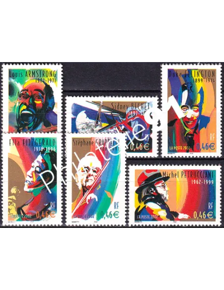 n° 3500a à 3505a, issus de BF, collection timbres France