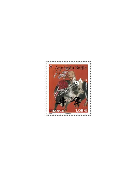 n° 5468 ** - Timbre issu de la Feuille F5467 - Année lunaire chinoise du buffle