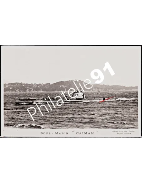 Carte postale - Sous-marin -CAIMAN- (2) - Flotte française 39/45