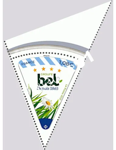 n° 5484  ** - Série patrimoine industriel. Timbre issu du Feuillet n° F5484 - Groupe Bel Depuis 1865