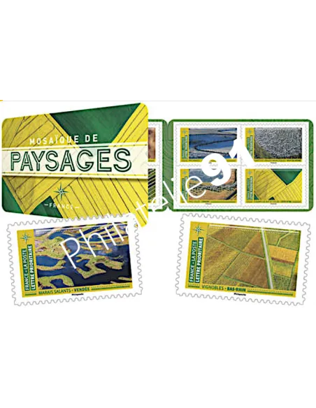 ADH. n°1942 à 1953 (BC1942) - Mosaïque de paysages