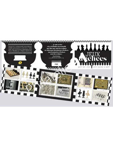 ADH. n°2013 à 2024 (BC2013) - Jeux d'échecs - L'art du jeu, jeu dans l'art