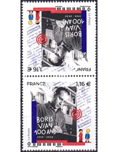 Paire Tête-Bêche verticale n° 5406a, collection timbres France