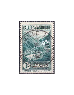 Timbre n° 39 Oblitéré, collection Timbre Andorre Français