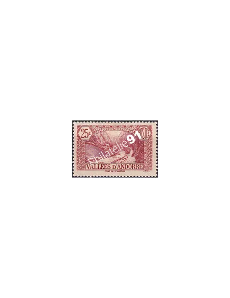 Timbre n° 61 charnière, collection Timbre Andorre Français