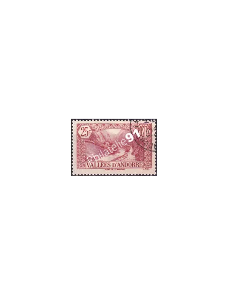 Timbre n° 61 Oblitéré, collection Timbre Andorre Français