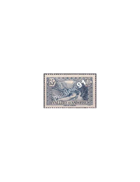 Timbre n° 68 charnière, collection Timbre Andorre Français