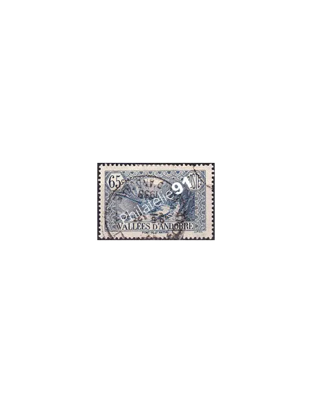 Timbre n° 68 Oblitéré, collection Timbre Andorre Français