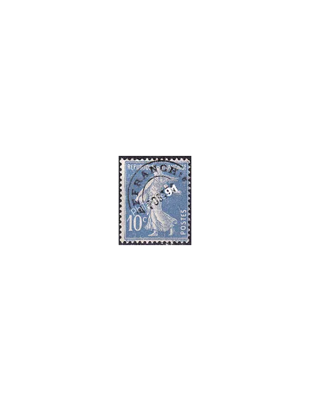 Timbre Préoblitéré n° 52a sans gomme (oblitéré), Timbres France