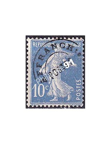 Timbre Préoblitéré n° 52a sans gomme (oblitéré), Timbres France
