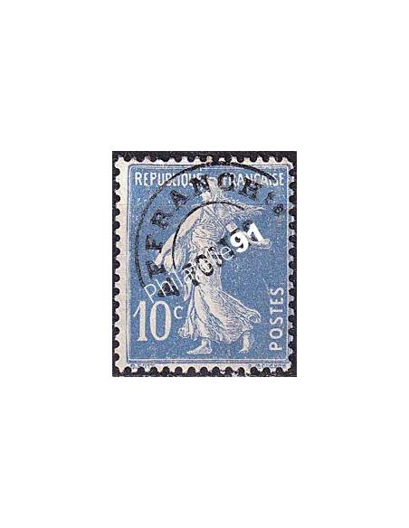 Timbre Préoblitéré n° 52a sans gomme (oblitéré), Timbres France