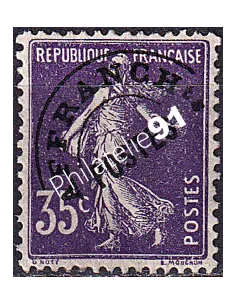 Timbre Préoblitéré n° 62 sans gomme (oblitéré), Timbres France