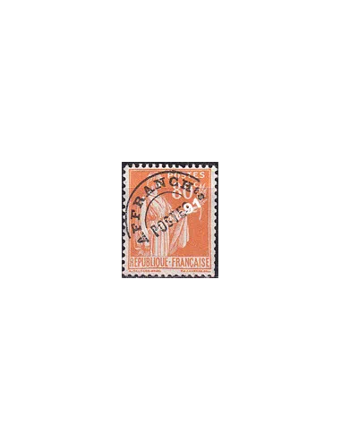 Timbre Préoblitéré n° 75 sans gomme (oblitéré), Timbres France
