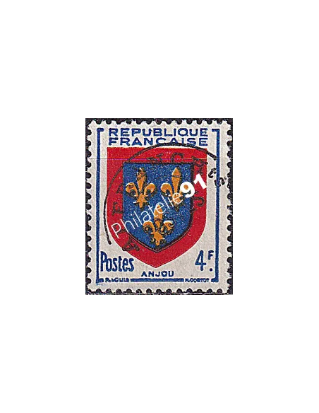 Timbre Préoblitéré n° 105a sans gomme (oblitéré), Timbres France