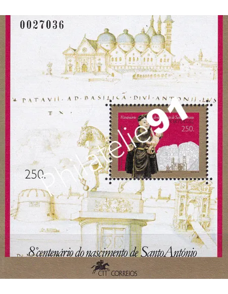 Portugal, Bloc-Feuillet n° 110, collection timbres Europe