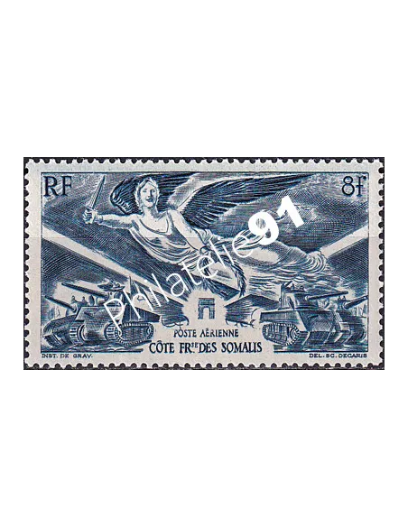 Côte des somalis, PA n° 13, Timbre des Colonies Françaises