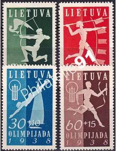 Lituanie, n° 362 à 365, collection timbre Europe