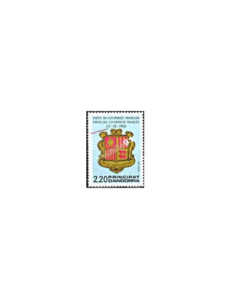 Timbre d'Andorre Français n° 355 - Thématique: Armoirie