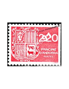 Timbre d'Andorre Français n° 366 - Thématique: Armoiries