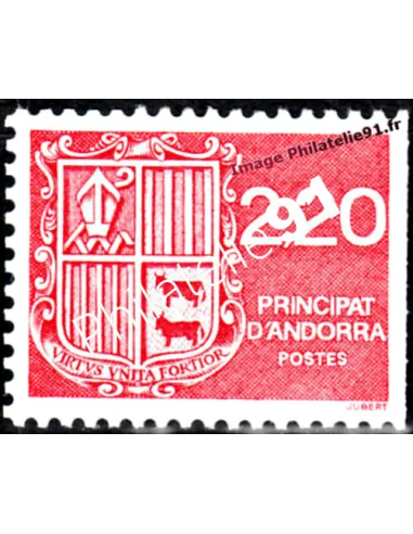 Timbre d'Andorre Français n° 366 - Thématique: Armoiries