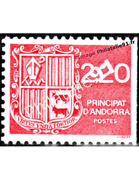 Timbre d'Andorre Français n° 366 - Thématique: Armoiries