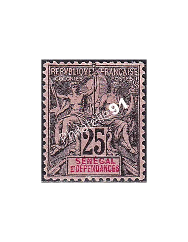 SÉNÉGAL n° 15 charnière, collection timbres Colonies Françaises