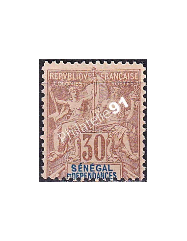 SÉNÉGAL n° 16 charnière, collection timbres Colonies Françaises