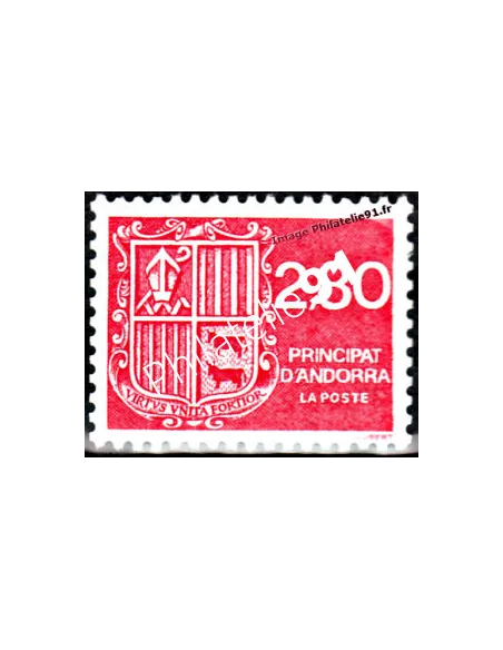 Timbre d'Andorre Français n° 435 - Thématique: Armoiries