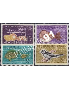 Nouvelles-Hébrides n° 207 à 210, Timbres colonies Francaises
