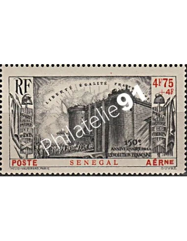 Timbre du Sénégal n° PA 12 - Bastille, Timbres des colonies françaises