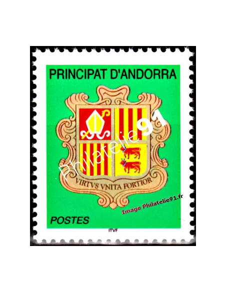 Timbre  d'Andorre Français n° 588 - Thématique: Armoiries