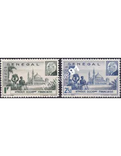 SÉNÉGAL n° 177 à 178 charnière, collection timbres Colonies Françaises