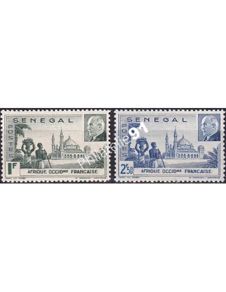 SÉNÉGAL n° 177 à 178 charnière, collection timbres Colonies Françaises