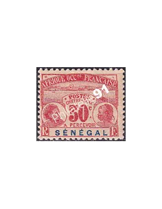 SÉNÉGAL, Taxe n° 8 charnière, collection timbres Colonies Françaises