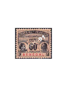 SÉNÉGAL, Taxe n° 10 charnière, collection timbres Colonies Françaises