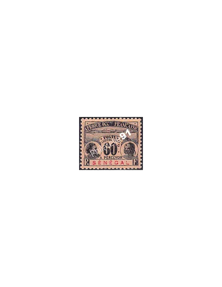 SÉNÉGAL, Taxe n° 10 charnière, collection timbres Colonies Françaises