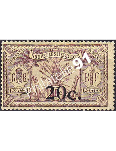 Nlles Hébrides, n° 62 charnière, timbres Colonies françaises