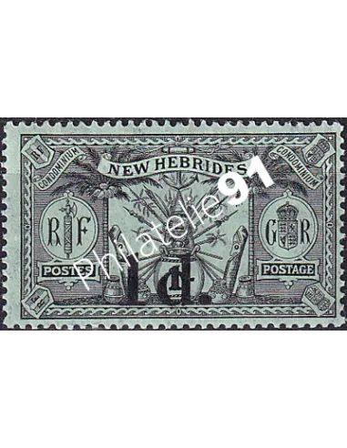 Nlles Hébrides, n° 65, timbres Colonies françaises