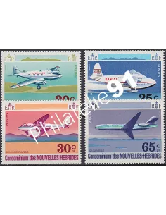 NOUVELLES-HEBRIDES - n°  318 à 321 * - Avions divers